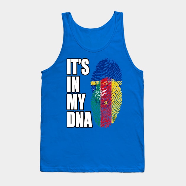 Cameroonian And Nauruan Mix DNA Flag Heritage Tank Top by Just Rep It!!